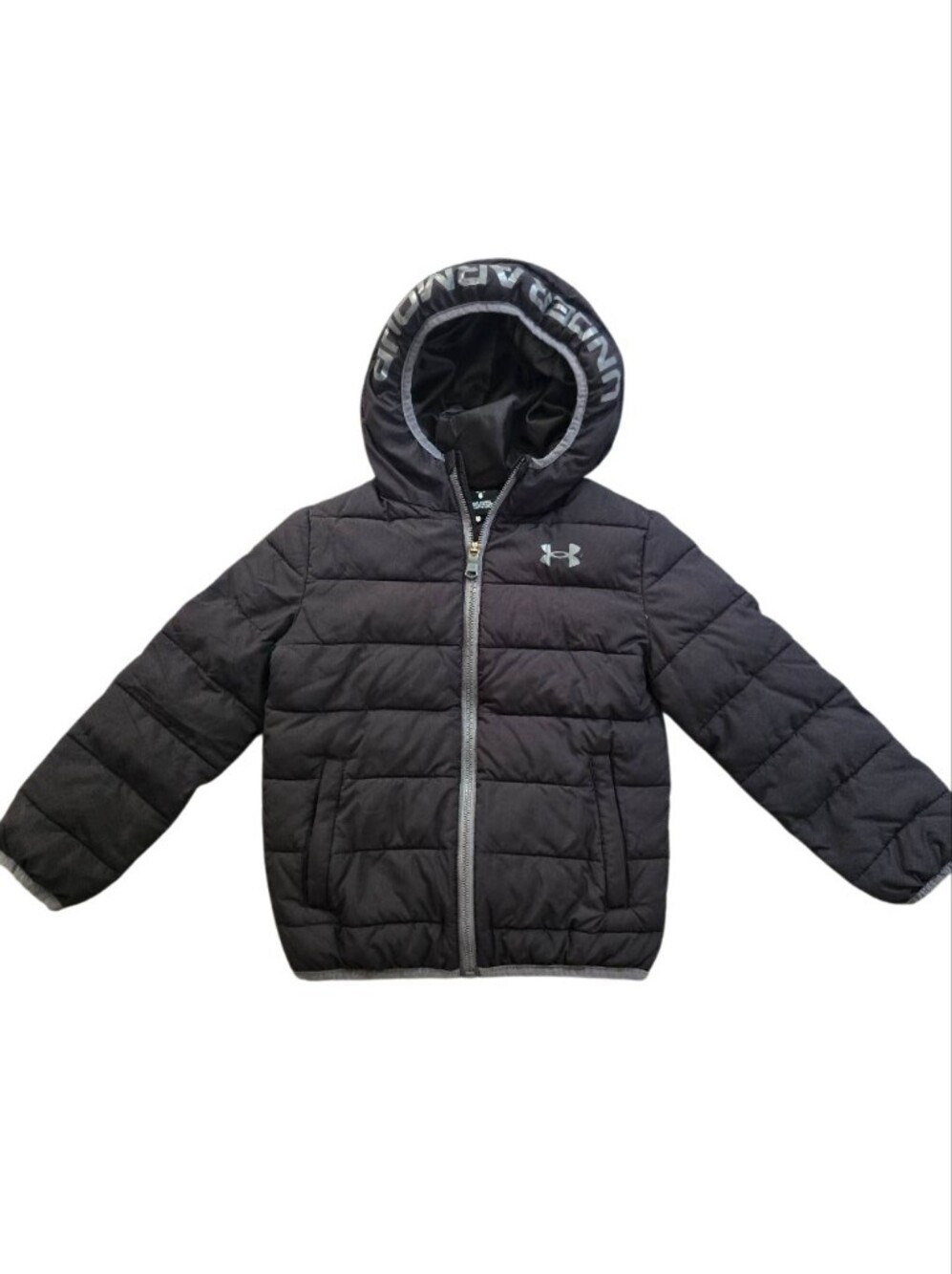 Under Armour Hooded Pronto Puffer Jacket In Black